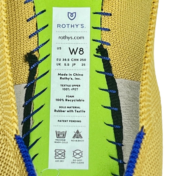 Rothy's women's Marigold "The Point" Retired knit point toe flats size 8 - Picture 9 of 13